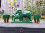 Art Deco beeld olifanten Lemanceau, Ophalen of Verzenden