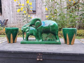 Art Deco beeld olifanten Lemanceau beschikbaar voor biedingen