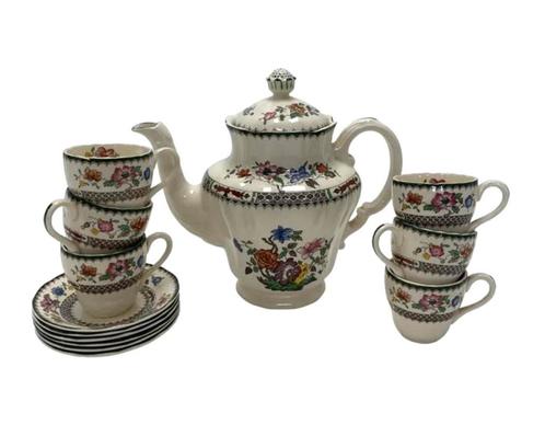 Spode England Tableware 1815 théière, tasses et soucoupes, Antiquités & Art, Antiquités | Services (vaisselle) complet, Enlèvement ou Envoi
