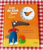 kinderboek: 'Leer de klok lezen met Wolfie' (nieuw), Kinderen en Baby's, Speelgoed | Educatief en Creatief, Ophalen, Nieuw, Rekenen