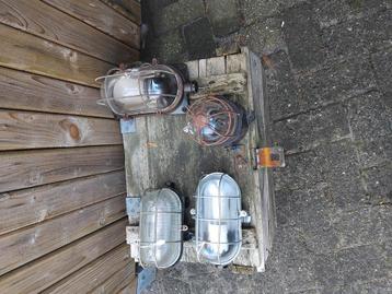 Vintage bulleyes,  kooilampen beschikbaar voor biedingen
