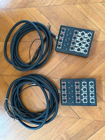 2 stageboxen multikabel 16 kanalen neutrik beschikbaar voor biedingen