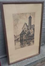 Gravure signe Alfred van neste, Antiek en Kunst, Ophalen of Verzenden