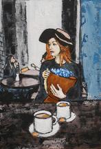 Peinture « Au café », Antiquités & Art, Envoi