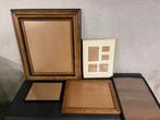 5 houten fotokaders, Ophalen, Gebruikt