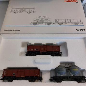47894 Märklin HO - Set Goederenwagens SNCF/Wagons marchandis beschikbaar voor biedingen