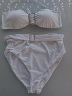 Bikini set wit met gesp maat xl NIEUW !, Nieuw, Bikini, Ophalen of Verzenden, Wit