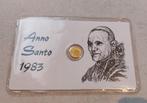 Kaart met muntje Anno Santo 1983 - Johannes Paulus II, Enlèvement ou Envoi