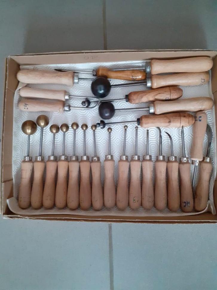 Set van 25 bolijzers voor zijden bloemen / millinery, Hobby en Vrije tijd, Knutselen, Zo goed als nieuw, Gereedschap of Accessoires