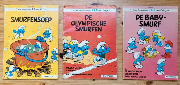 3 smurfenalbums, Livres, BD, Comme neuf, Plusieurs BD, Enlèvement ou Envoi