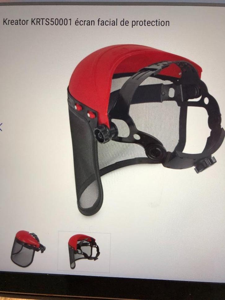 Ecran facial de protection / Masque pour débroussailler, Tuin en Terras, Werkkleding, Nieuw