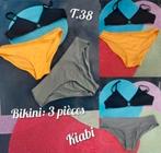 Bikini  pour femme-3 pièces-Kiabi-T.38, Kiabi, Ophalen of Verzenden, Gedragen, Bikini