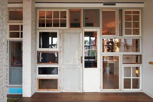 Gezocht: oude houten ramen, Doe-het-zelf en Bouw, Raamkozijnen en Schuifdeuren, Gebruikt, Raamkozijn, Hout, Inclusief glas, Ophalen
