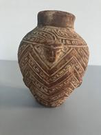 Mexicaanse kruik/vaas terracotta/aardewerk, H 20 cm., Antiek en Kunst, Ophalen of Verzenden