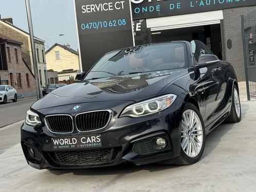 BMW 2 Serie 220 dAS PACK M / NAVI/ CUIR/ CABRIO/ BTE AUTO/ E, Autos, BMW, Entreprise, Achat, Série 2, ABS, Airbags, Air conditionné