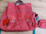 Boekentas + pennenzak Kipling, Handtassen en Accessoires, Tassen | Schooltassen, Ophalen of Verzenden, Zo goed als nieuw, Roze