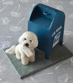 twee honden beeldjes van een Bichon frisé, Enlèvement ou Envoi, Comme neuf, Animal