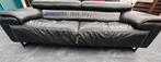 Banken leer 3 plaats als nieuwe kleur zwarte breed 225cm, Huis en Inrichting, Zetels | Zetels, Ophalen, Driepersoons, Leer, Zo goed als nieuw