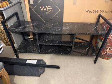 Tv Meubel Industrieel - Zwart Marmer - 120cm beschikbaar voor biedingen
