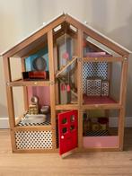 Poppenhuis met meubeltjes, Kinderen en Baby's, Speelgoed | Poppenhuizen, Ophalen, Zo goed als nieuw, Poppenhuis