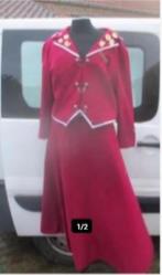Prachtige Prinses Carnaval - Lange Rok met Vest - volwassene, Ophalen of Verzenden, Gedragen, Kleding