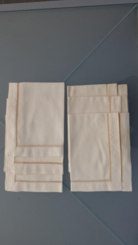 lot van 6 placemats crèmekleurig, Huis en Inrichting, Keuken | Textiel, Nieuw, Placemat, Beige, Ophalen of Verzenden