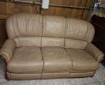 Lederen zetel, relaxzetel, driezits, Huis en Inrichting, Zetels | Zetels, Ophalen, Gebruikt