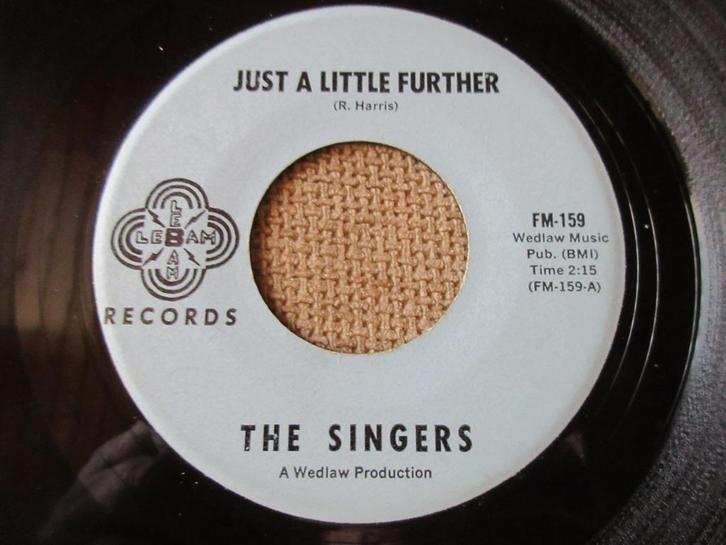 The Singers – Just A Little Further / For Sale, Cd's en Dvd's, Vinyl Singles, Zo goed als nieuw, Single, R&B en Soul, 7 inch, Ophalen of Verzenden