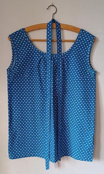 vintage blouse/bloes zomer zonder mouwen - dames - handmade beschikbaar voor biedingen