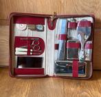 Retro reistas met toiletartikelen vintage groomingset, Ophalen of Verzenden, Persoonlijke verzorging