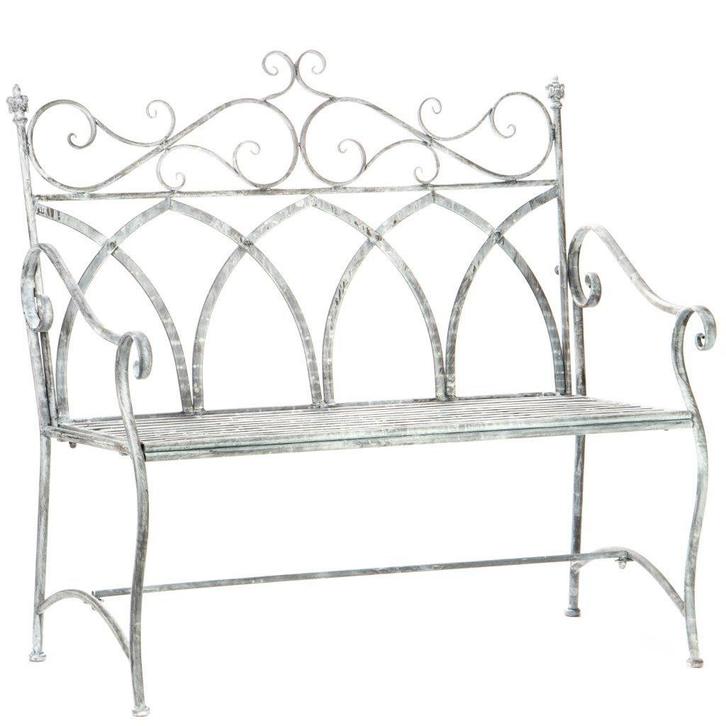 metalen tuinbank in kleuren..., Tuin en Terras, Tuinmeubel-accessoires, Nieuw, Ophalen