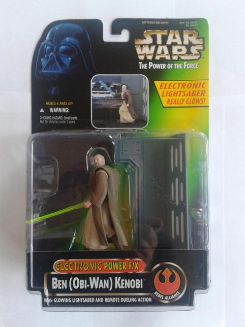 STARWARS POTF ELECTRONIC POWER F/X"BEN KENOBI"UIT 1997, Verzamelen, Star Wars, Zo goed als nieuw, Actiefiguurtje, Ophalen of Verzenden
