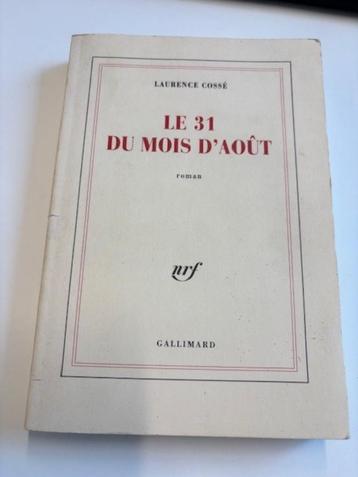 Le 31 du mois d'août (Laurence Cossé) beschikbaar voor biedingen