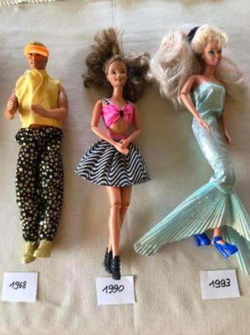 Originele barbie poppen en  Ken  van 1966tot ...