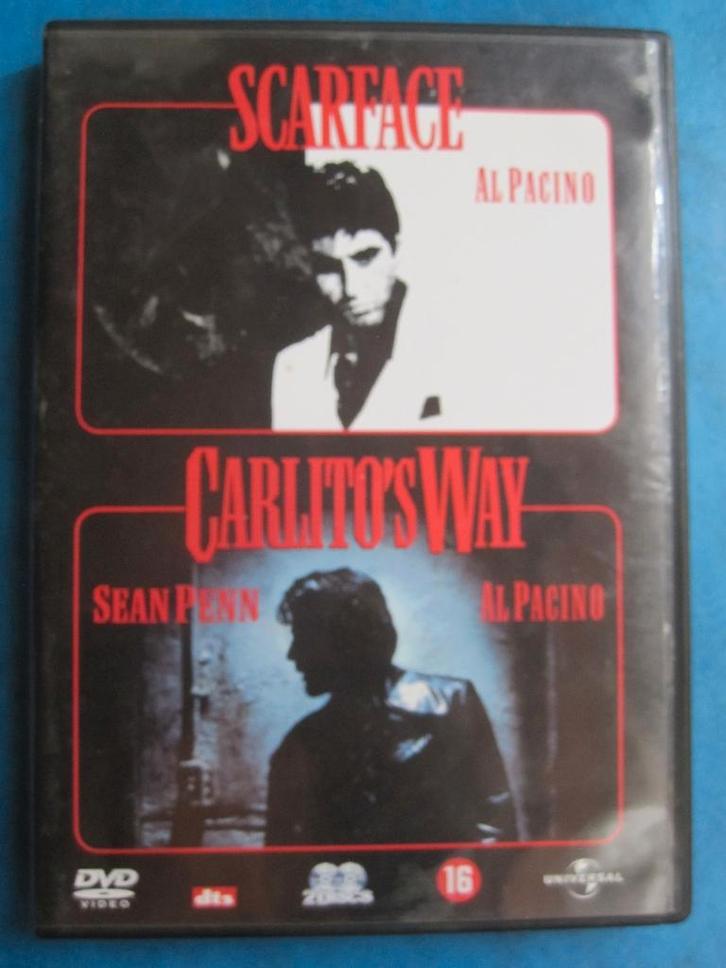 Scarface + Carlito's Way (2 disc), Cd's en Dvd's, Dvd's | Thrillers en Misdaad, Zo goed als nieuw, Maffia en Misdaad, Boxset, Vanaf 16 jaar