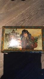 Boîte en fer blanc Noël - début du 20e siècle, Antiquités & Art, Enlèvement ou Envoi