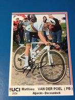 wielerkaart  2024 team alpecin mathieu van der poel signe, Verzenden, Zo goed als nieuw