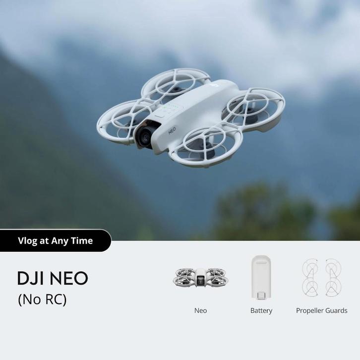 DJI NEO (DRONE ONLY) + gratis extra's, TV, Hi-fi & Vidéo, Drones, Neuf, Drone avec caméra, Enlèvement ou Envoi