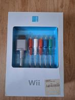Wii AV-componentkabel in doos, Ophalen of Verzenden, Zo goed als nieuw, Wii, Oplader of Kabel