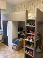 Bed hoogslaper met kast en bureau, Ophalen, Zo goed als nieuw, Hoogslaper