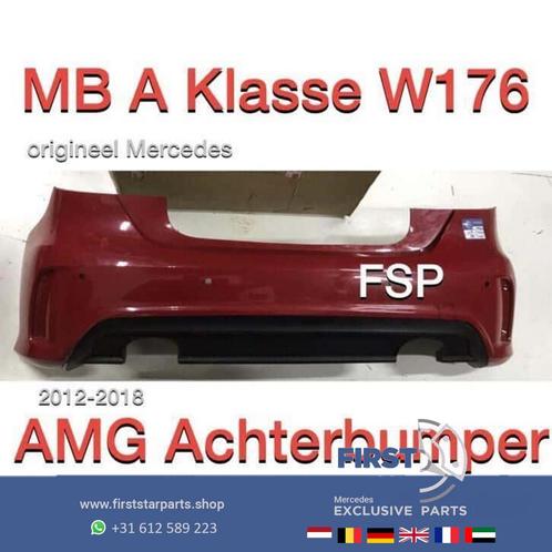 W176 AMG Achterbumper Mercedes A Klasse + spoiler A250 A200, Auto-onderdelen, Carrosserie, Bumper, Mercedes-Benz, Achter, Gebruikt