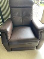 Elektrische leder relax zetel, Huis en Inrichting, Ophalen, Eenpersoons, Klassiek, Zo goed als nieuw