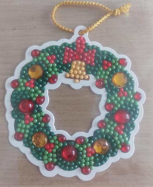 Kartonnen decoratie en strass voor de boom (6), Diversen, Kerst, Nieuw, Ophalen of Verzenden