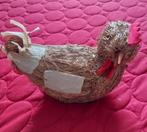 Poule decorative en paille tressee., Enlèvement ou Envoi, Comme neuf