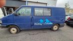 Te Koop geaccidenteerde VW Transporter T4, Auto's, Volkswagen, Voorwielaandrijving, Blauw, 6 zetels, Particulier