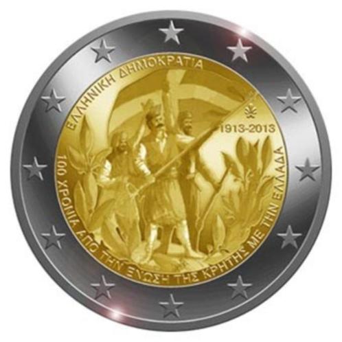 2 euro Griekenland 2013 'Kreta', Postzegels en Munten, Munten | Europa | Euromunten, Losse munt, 2 euro, Griekenland, Ophalen of Verzenden