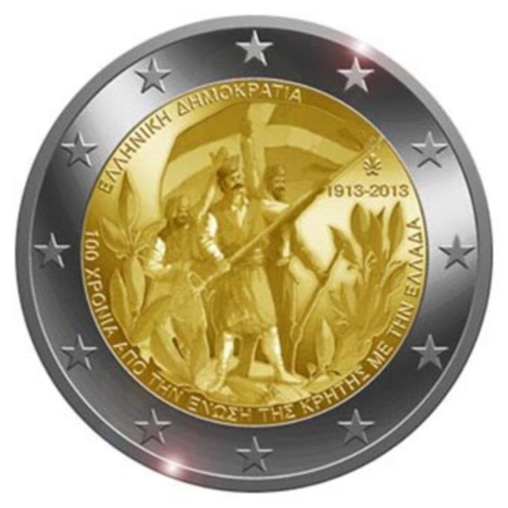 2 euro Griekenland 2013 'Kreta', Postzegels en Munten, Munten | Europa | Euromunten, Losse munt, 2 euro, Griekenland, Ophalen of Verzenden