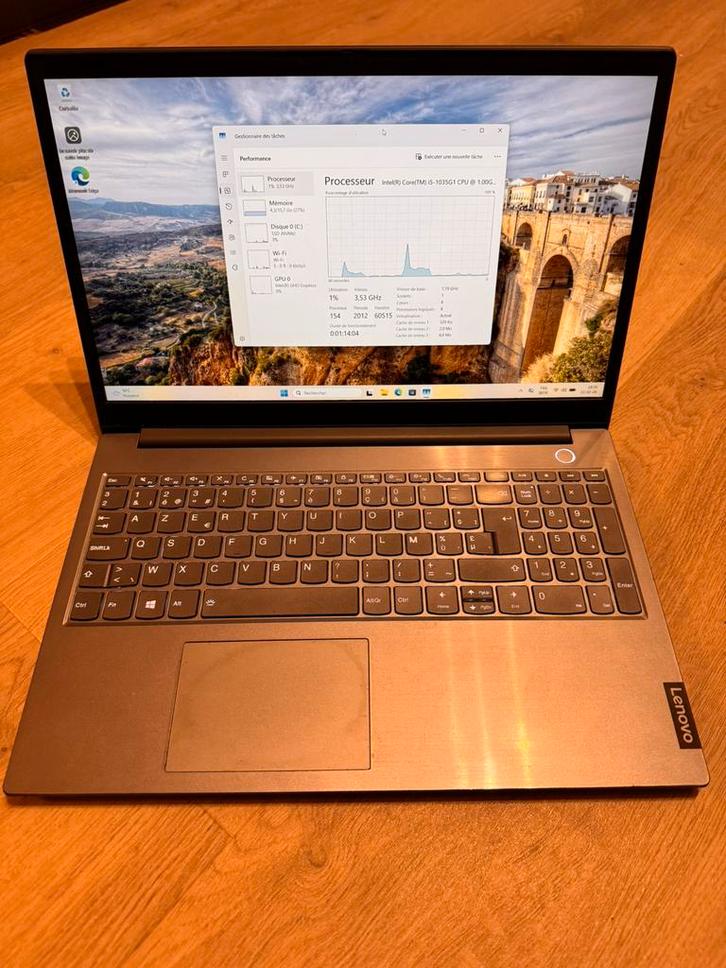 PC Portable Thinkbook 15", Informatique & Logiciels, Ordinateurs portables Windows, Comme neuf, 15 pouces, SSD, Enlèvement