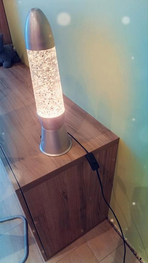 Lavalamp, klein deukje in, blauw, Huis en Inrichting, Lampen | Tafellampen, Zo goed als nieuw, Ophalen