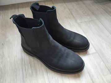 Zwart lederen nubuck schoenen 44 beschikbaar voor biedingen